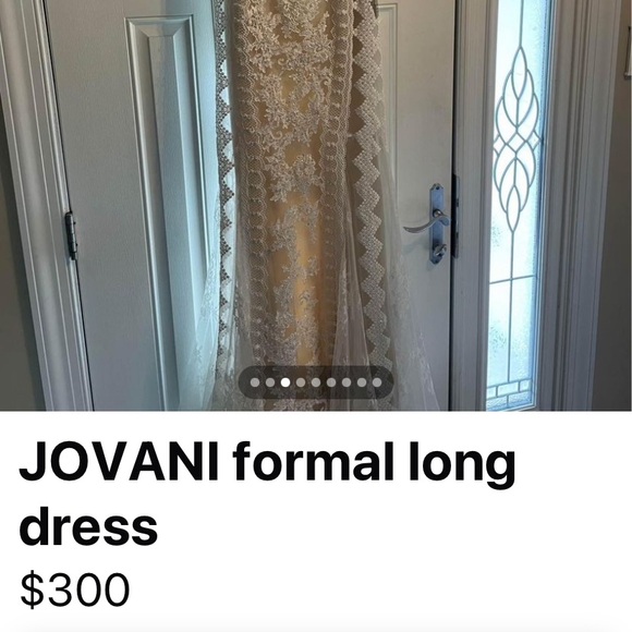 NEW with tags Jovani wedding gown Size 2 with tags no alterations smoke free - Picture 6 of 12